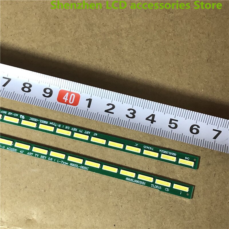 Tira de luces LED para televisor LG, accesorio para televisor LG de 42 &quot;, V13 ART TV REV 0,4 42LA6800 6922L-0072A LC420EUG PF F1 42LA8600 42LA6600 42LA6500 LC420EUH, 54LED, 100%