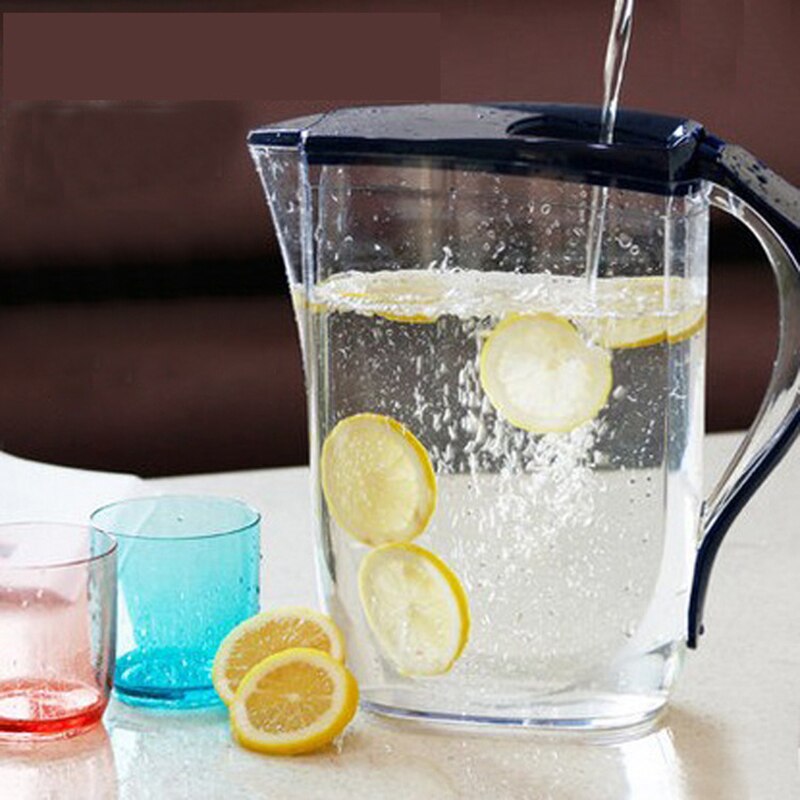 3l stor kapacitet høj temperatur modstand gennemsigtig koldt vand kande med lågtæt drikke til vand is te juice: Blå