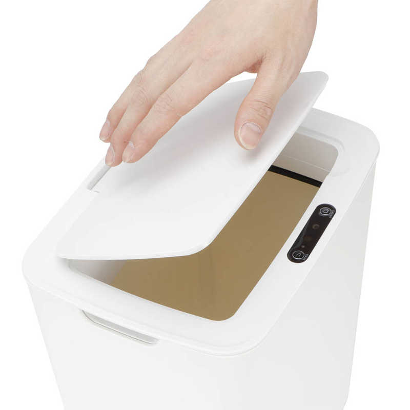 14L Home Automatic Infrared Sensor Trash Can Kitchen Bedroom Smart Garbage Bin White