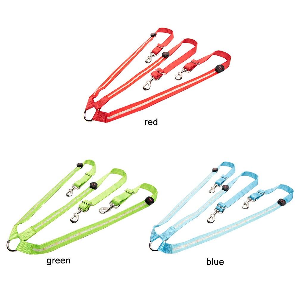 Rood/Groen/Blauw Verstelbare Paard Led Licht Harnas Nylon Borst Borstplaat Riem Singels Lichten Nacht Veilig Paardrijden apparatuur