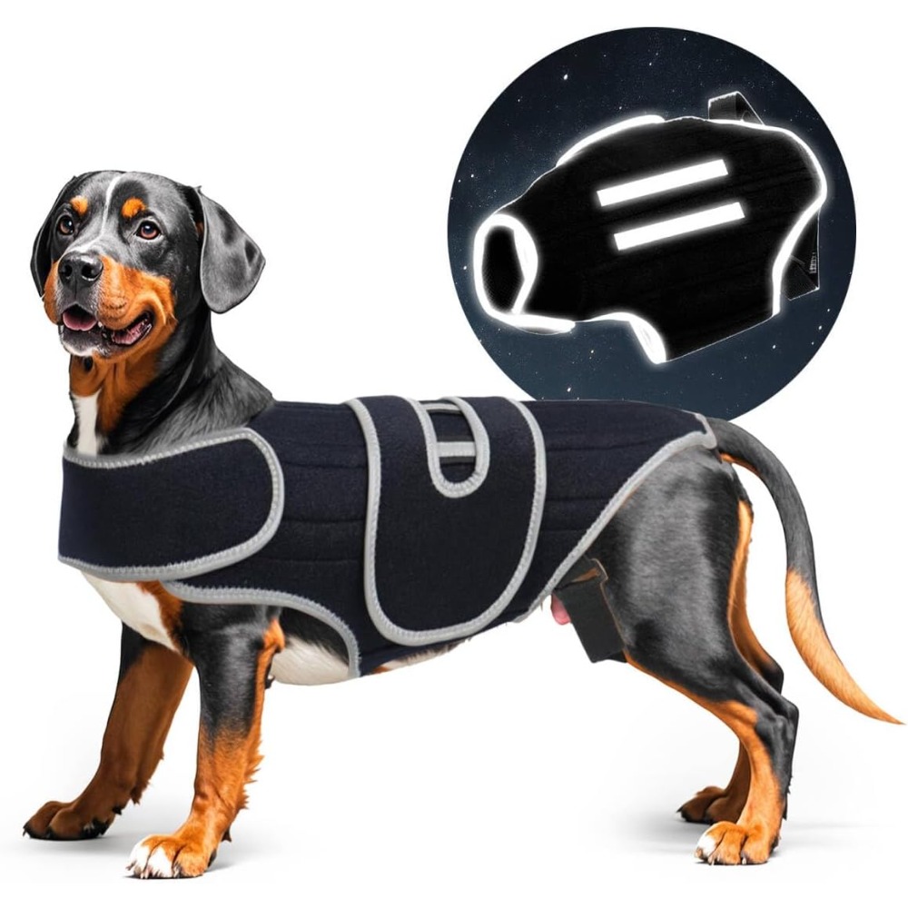 ComfortFlex Dog Back Support Brace – Relieves IVDD,Hip Dysplasia, Arthritis & Spinal Injuries – Breathable Spinal Brace