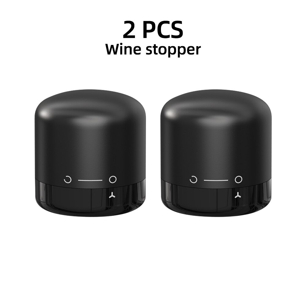 Vacuum Red Wine Bottle Cap Stopper Champagne Bottle Stopper Silicone Sealed Vacuum Retain Freshness Wine Plug Bar Tools 1/2/3ps: Wine bottle 2pc