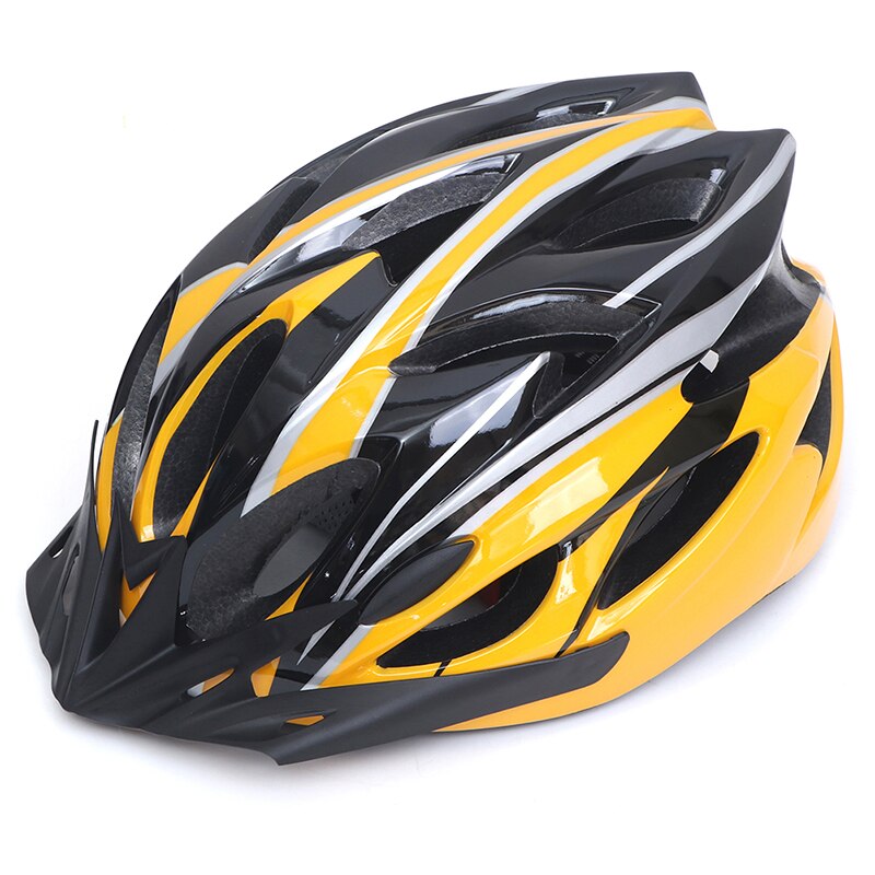 bicycle helmet cycling unisex super light integrally-molded inside electric bike MTB mountain bike aero helmet safety: Yellow black