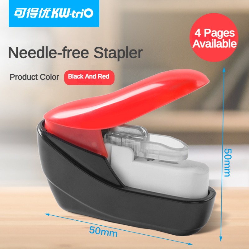 No Staples Stapling Machine Mini Book Stapleless Stapler Paper Stapling Stapler Without Staple Office Accessories Stationery