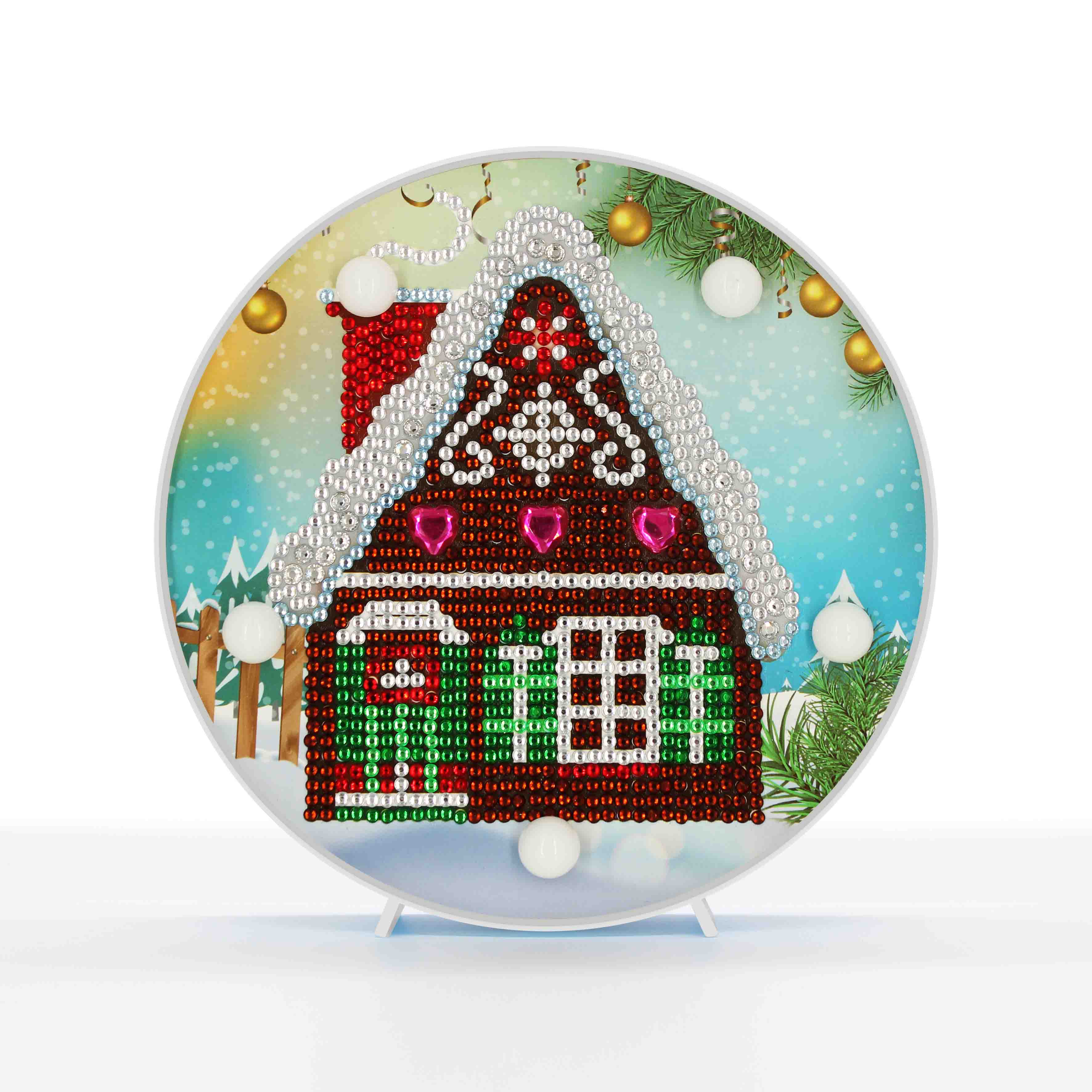 Diamond Painting LED Lamp Light 5D Diamond Embroidery Landscape DIY Diamond Mosaic Christmas Craft: ZXD057