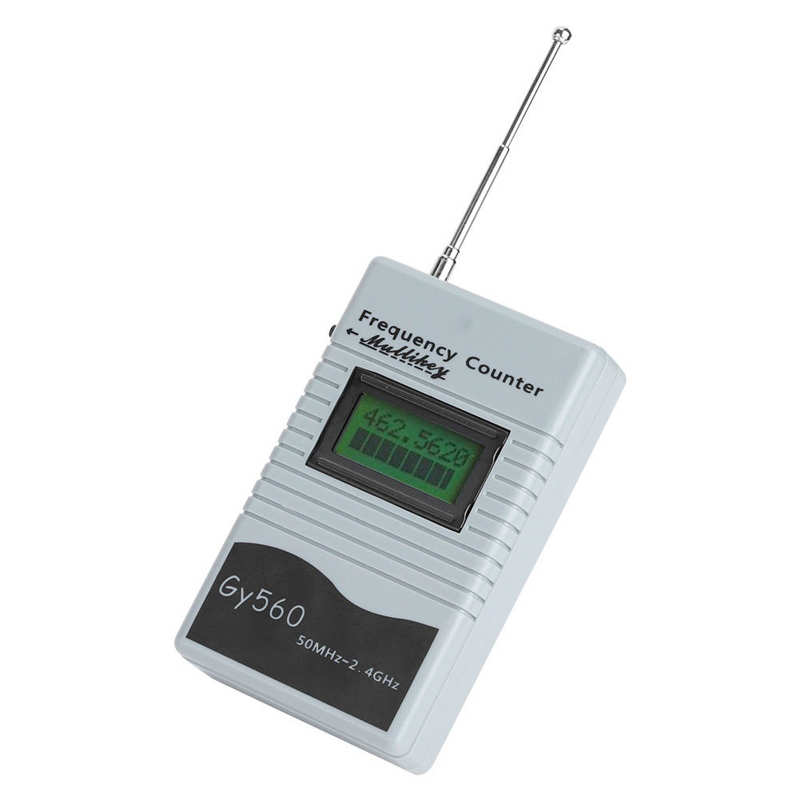 GY560 50Mhz to 2.4Ghz Portable Frequency Counter Two-Way Radio Frequency Measuring Tool for Car Boat