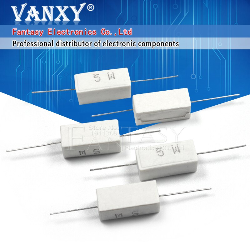 10pcs 5W0.47RJ 0.47 ohm 5W ±5% MPR Non Inductive Cement Resistor 10pcs 5W0.47RJ 0.47 ohm 5W ±5% MPR Non Inductive Cement Resistor