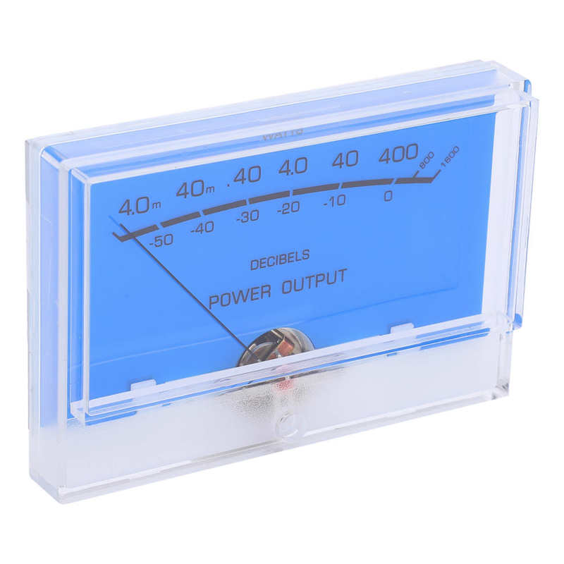 VU Meter TN-105-S0518 Con Retroilluminazione Bianca – Pannello Misuratore Di Livello DB Per Amplificatori E Home Audio, Dimensioni 105x71x35 Mm