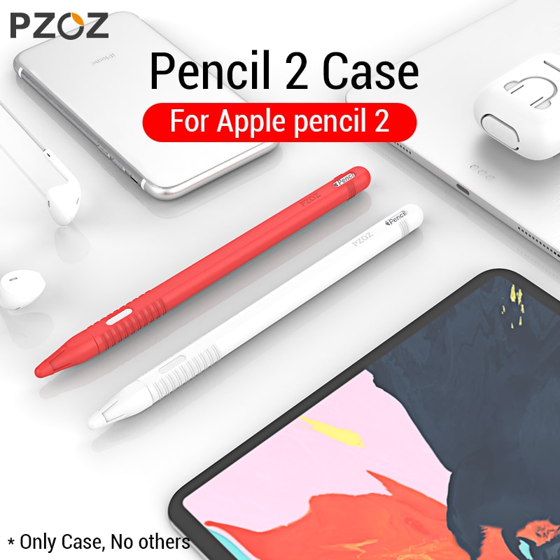 PZOZ For Apple Pencil 2 Case iPad Pro Pencil case Tablet Touch Stylus Pen Protective Cover Pouch Portable soft Silicon Case