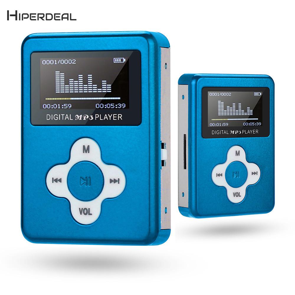 Mini MP3 Player LCD Screen Support Micro SD TF Card Children Lover Decoder PC Insert USB Charging MP3 Player QIY06 D23