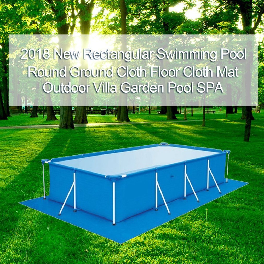 Stor storlek pool runt markduk läppskydd dammtät golvdukmatta för utomhusvilla trädgårdspool
