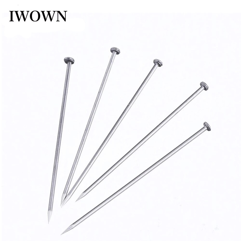 300Pcs 35mm Stainless Steel Sewing Pins Fine Satin Head Pins Dressmaker Straight Quilting Pins for Jewelry Making Sewing Tools