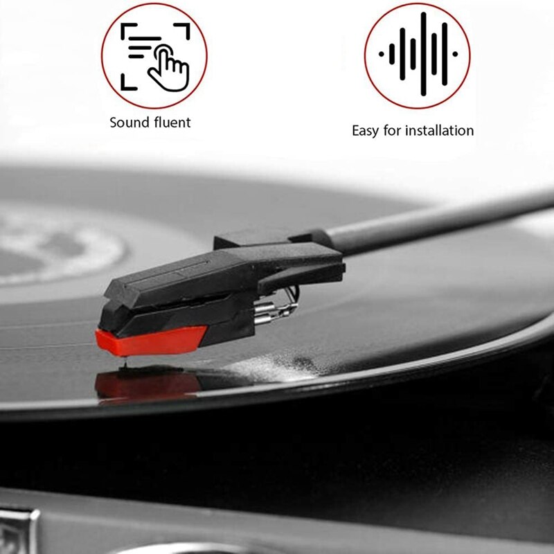 Platenspeler Naald, 1 Pc Platenspeler Cartridge Met 4 Pcs Diamond Stylus Vervanging Voor Crosley, Victrola, ion, Lp