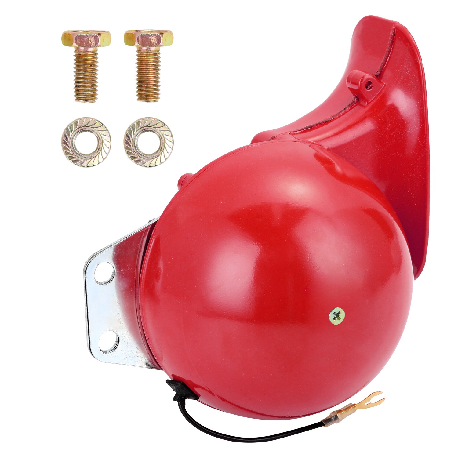 Bocina eléctrica tipo Caracol para coche, claxon de aire Universal de 300DB, 12V, negro, azul, verde y naranja: Red