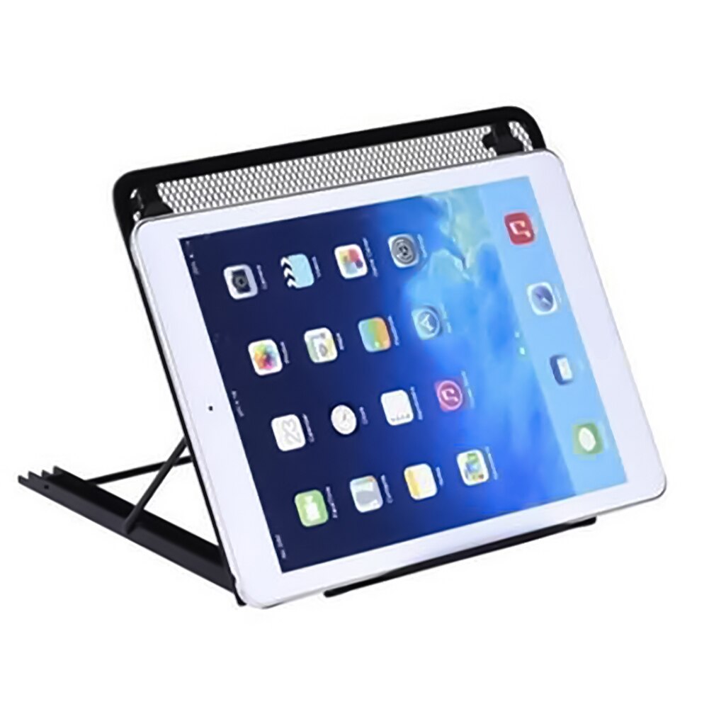 Sammenleggbart justerbart laptopstativ sklisikkert stasjonært bærbart stativ notebookstativ for mac-book pro air ipad pro dell hp stativstativ