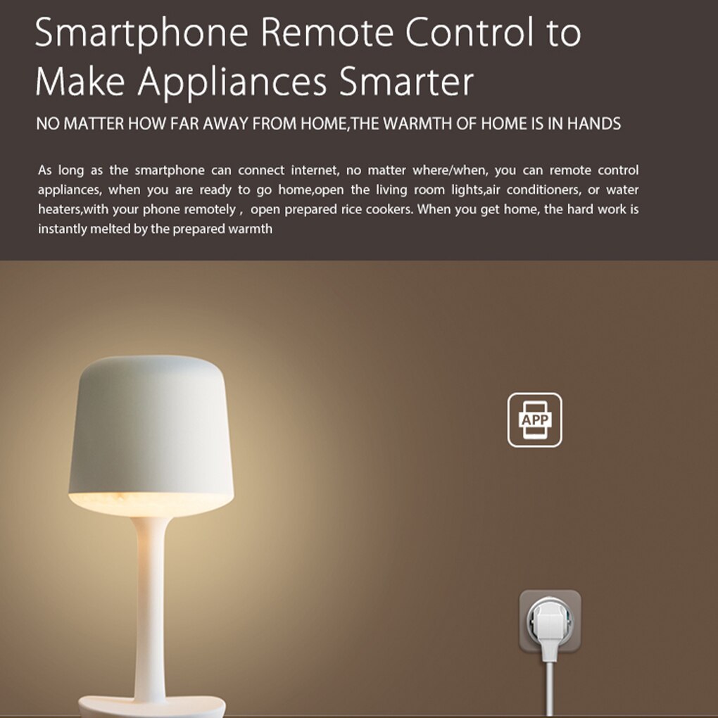 Wifi Remote Control Smart Plug 10A Power Energy Monitor Smart Socket Outlets Works With Alexa Google Home ifttt