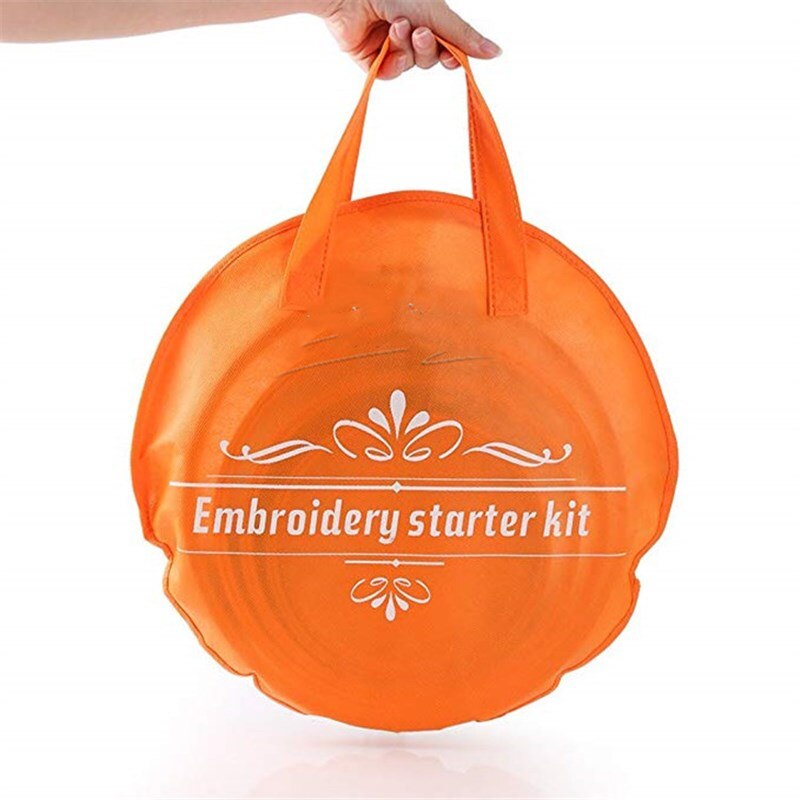 50/100 Colors Cross Stitch Tool Kit, Handmade DIY Embroidery Thread for Beginners, Embroidery Frame, Knitting Material Package