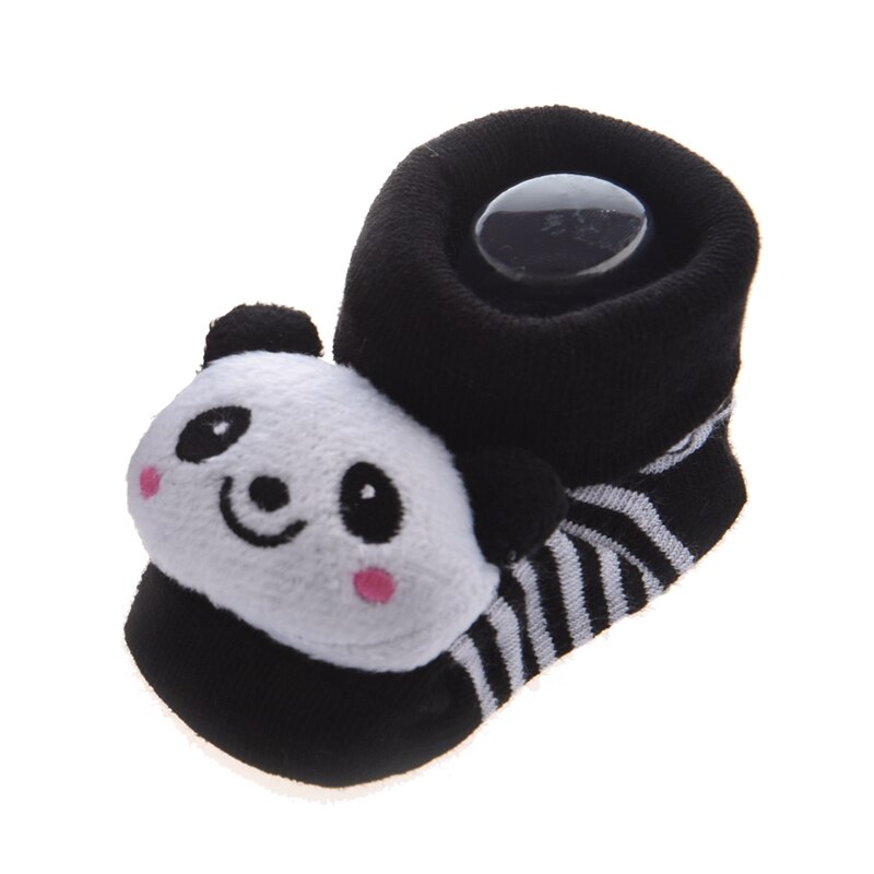 Panda - Irresistibly Cute Baby Boy Girl 3D Bootie Socks Anti / Non Slip 0-12 months: Default Title