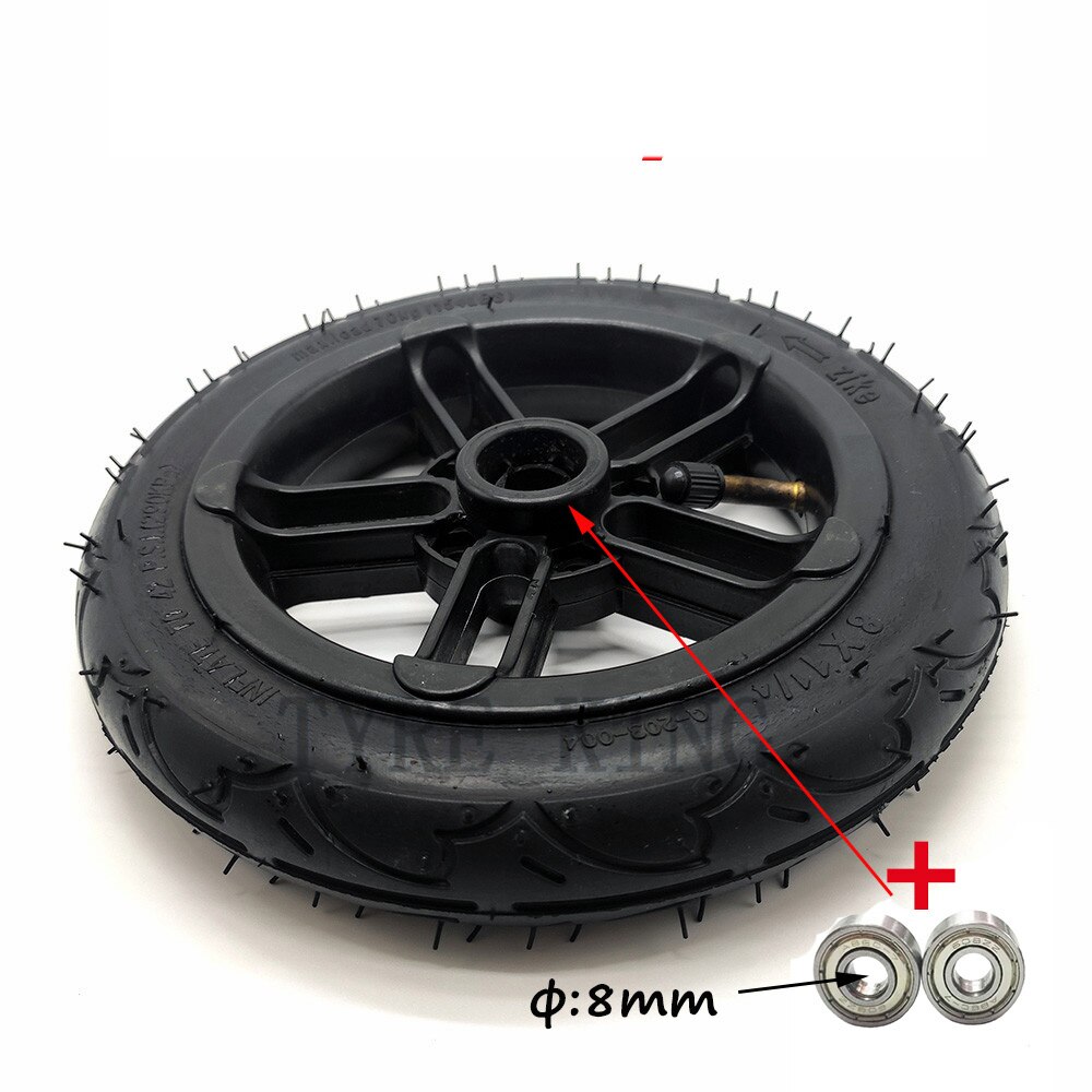 8 x 1 1/4 pneumatiske hjul indvendige og udvendige dæk til små elektriske scooter barnevognhjul udskiftningsdele: -en