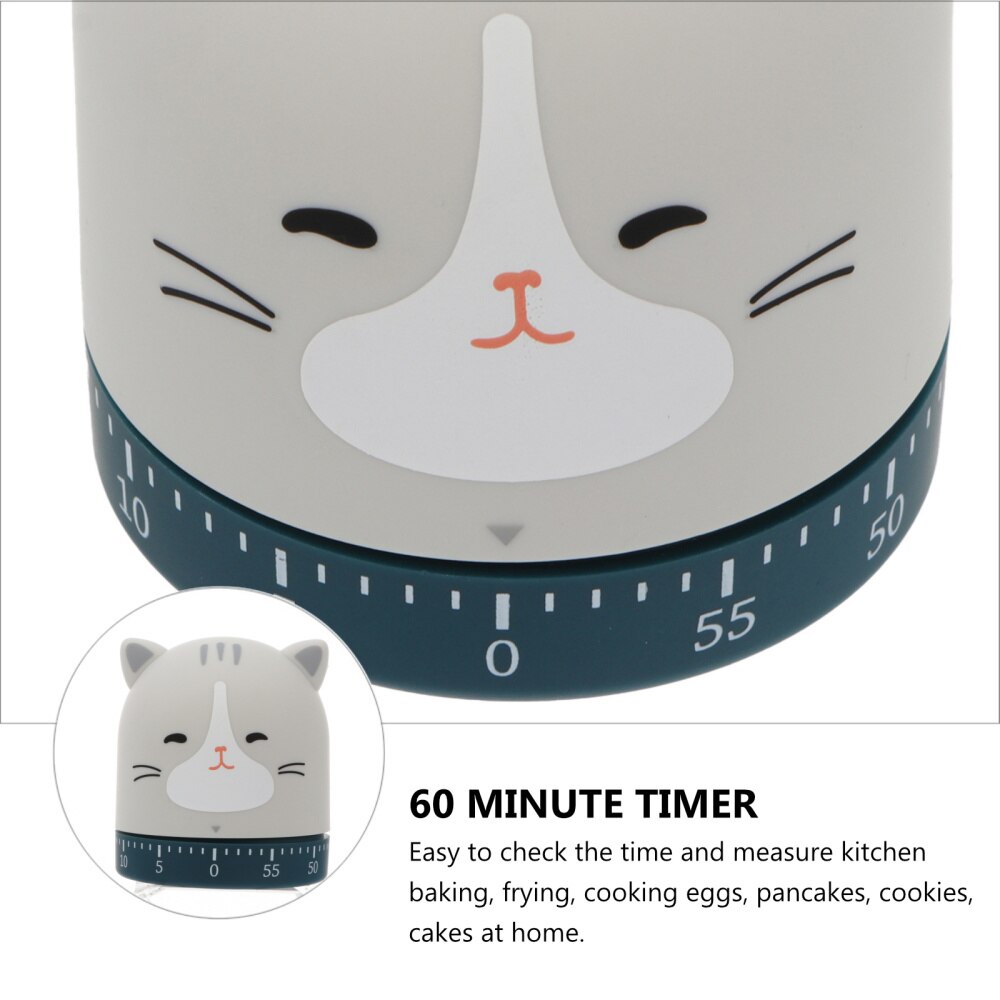 Adorable Cartoon Timer Cooking Countdown 60 Minute Timer Kitchen Chef Clock