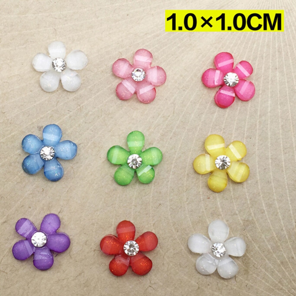 Kleurrijke kleine mini hars bloemen puzzel diy knutselwerkjes flatback scrapbooking meisjes kinderen beloningsspeelgoed 20 stuks