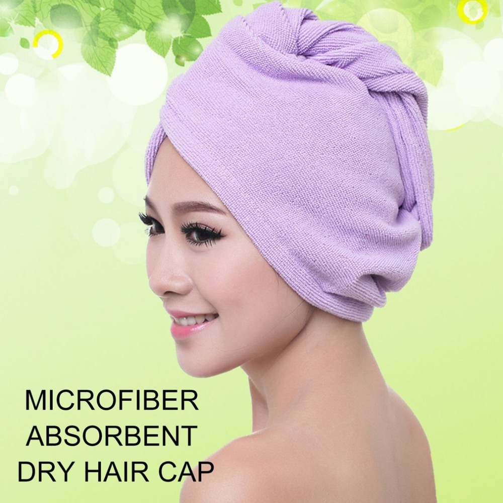 Bad hår tør hat brusehætte blødt stærkt vandabsorberende hurtigtørrende diffusor superfin fiber håndklædehue hat til badning