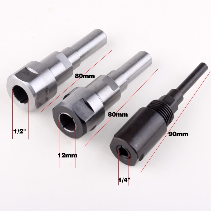 1 st 1/4 "8mm 12mm 1/2" Schacht bits Router Collet... – Vicedeal