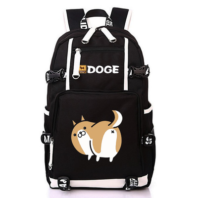 Nette Dogen Große Kapazität Rucksack Shiba Inu Printing Schultaschen Für Jugendliche Männer Frauen Reisetaschen Laptop Rucksack Mochila: H