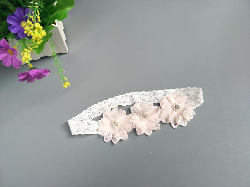 1 Pcs Baby Mädchen Stirnbänder Schöne kinder Perlen Blume Haar Band Perle Hairband Baby Haar Zubehör für Baby Schmuck