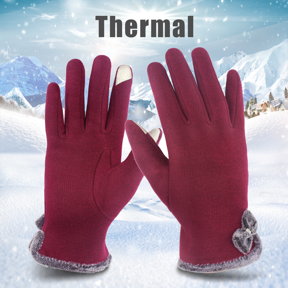 Los hombres de las mujeres de la pantalla táctil, guantes invierno, guantes invierno otoño cálido guantes mitones de conducción de esquí a prueba de viento guante