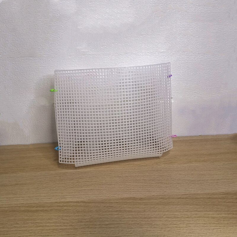 Auxiliary Embroidery Plastic Mesh Sheet Chenille Handcraft DIY Bag Accessories Easy Knit Helper Grid Messenger: Grid C-S