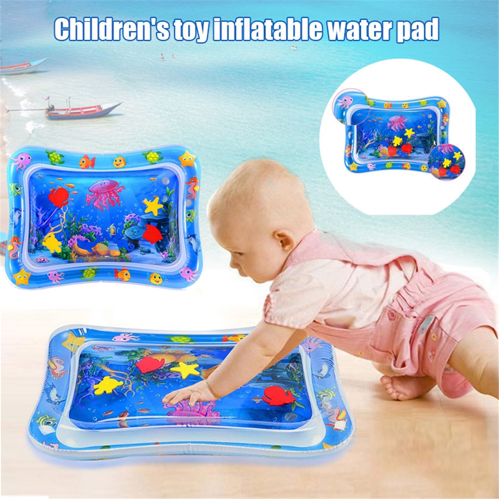 Baby vandmåtte spædbarn legetøj oppustelig legemåtte til 3 6 9 måneder dreng pige pvc vandmåtte pad yh -17: Default Title