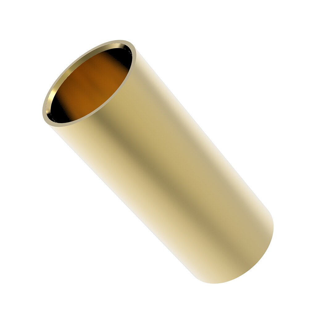 1 Stuk Gitaar Vinger Slide Golden Rvs Finger Knuck Lengte 60Mm: Gold