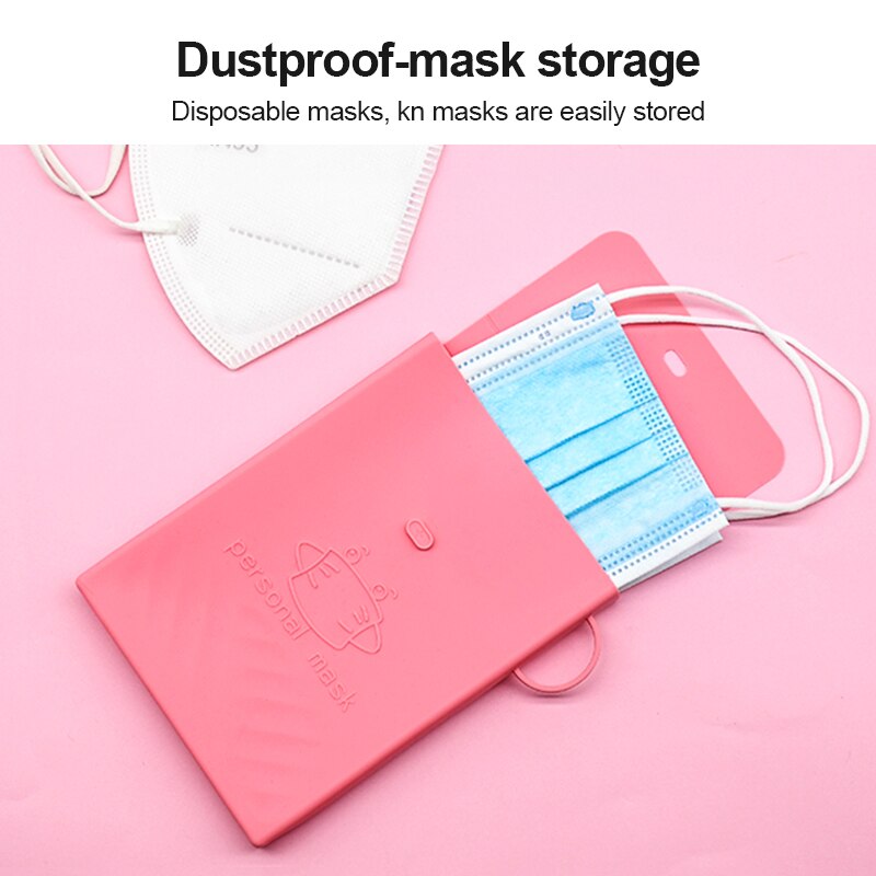 5 Colors High Baby Storage Mask Storage Bag Compact Portable Dustproof Cartoon Series Can Reused