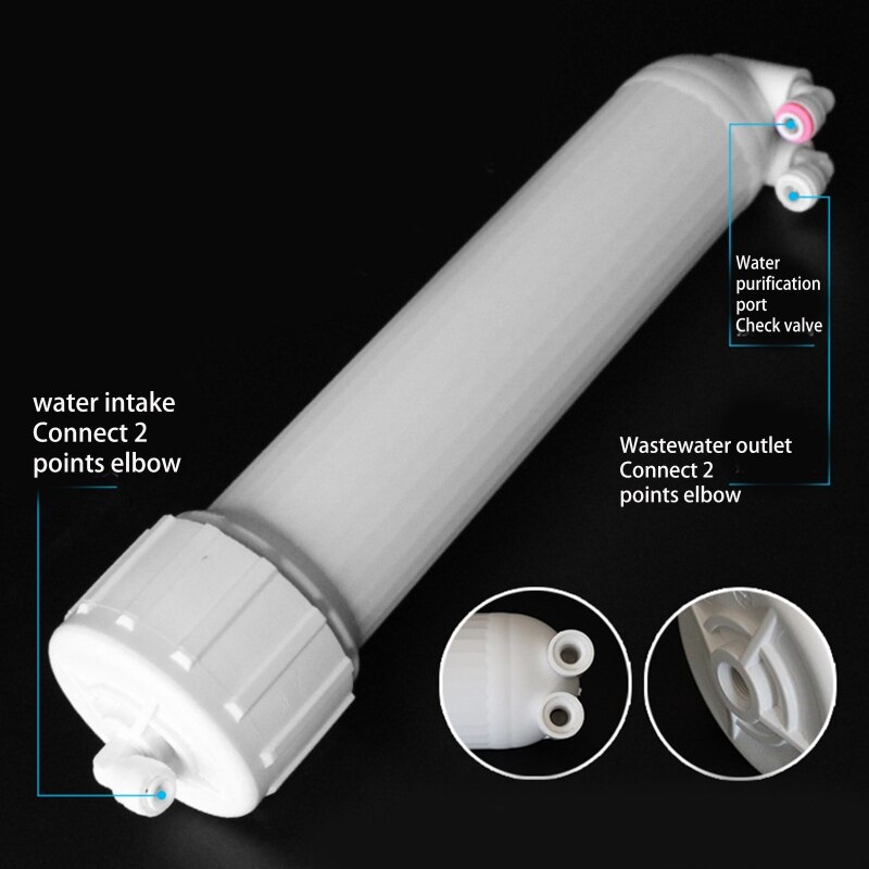 A6HB Water Purifier Membrane Solutions 1812 50-125G Membrane Housing Replacement Reverse Osmosis Membrane Filter Housing