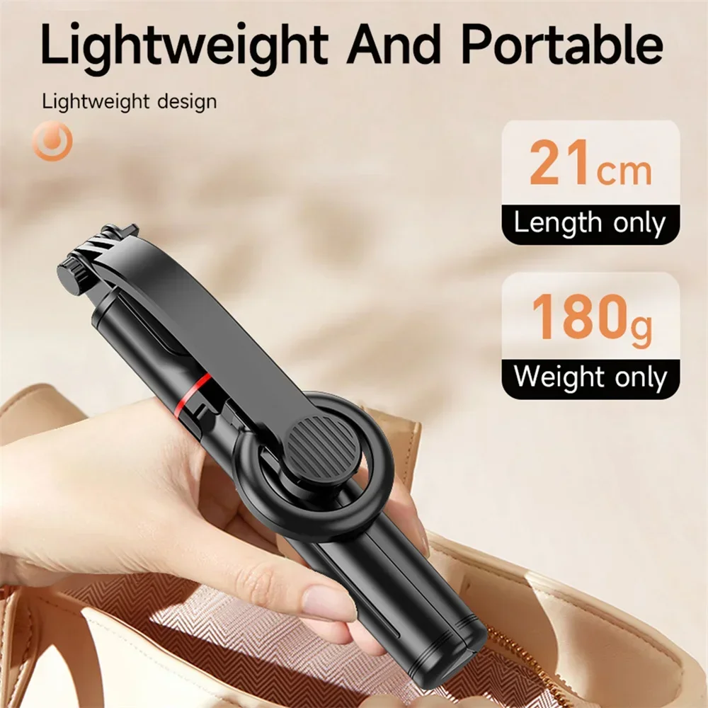 Supporto magnetico per treppiede mini selfie stick estensibile con telecomando wireless Bluetooth per monopiede Android Magsafe IPhone 15