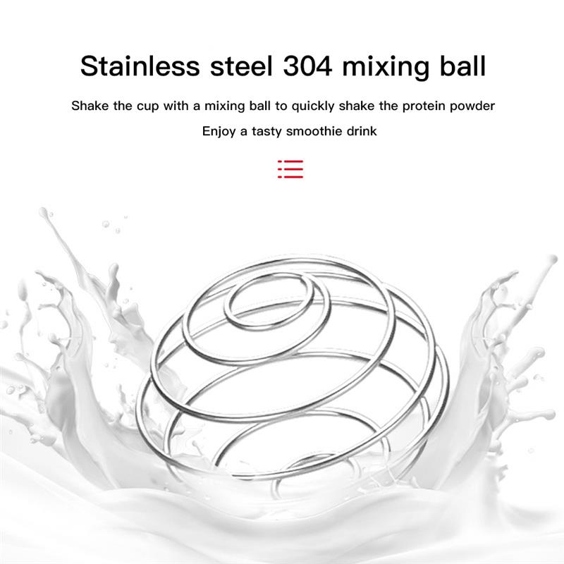 in Acciaio Inox Frusta A Sfera per shaker di Proteine Bottiglia di Acqua Sfera Creativa di Miscelazione sbarra Bere Succo di Latte miscelatore Da Cucina Accessori Da Cucina