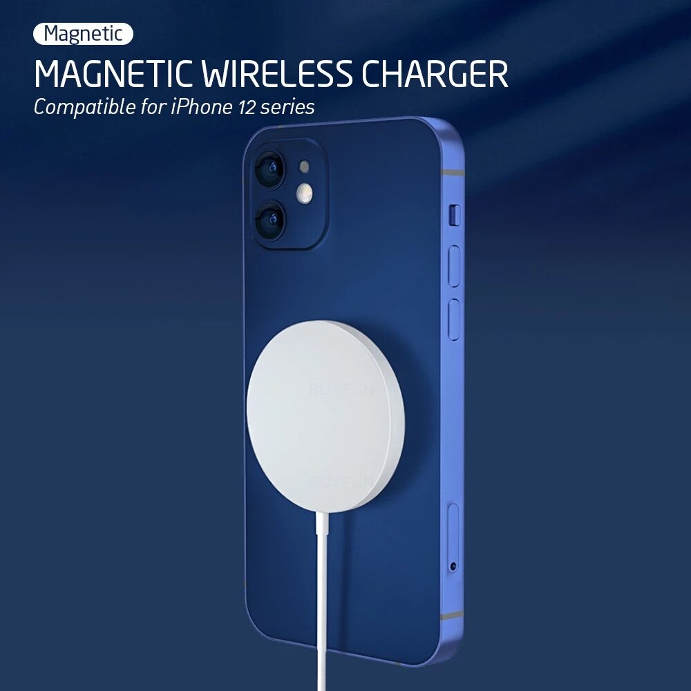 For iPhone 12 Pro Magnetic Wireless Charger 15W Faster Charging Pad Magsafe with Box for Samsung QI Wireless Charger