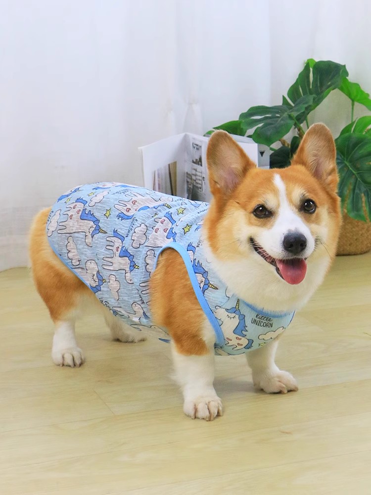 Summer Vest For Medium Large Dogs Cooling Pet Apparel Outfit French Bulldog Terrier Corgi Dachshund Clothing On Accessories