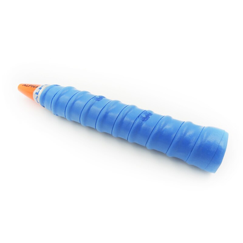 Alpha 5 Stks/partij Eva Zweetband Grips Stok Dunne Racket Overgrip 0.6 + 0.4Mm Dompelen Coating Proces Badminton Overgrips: blue-5pcs