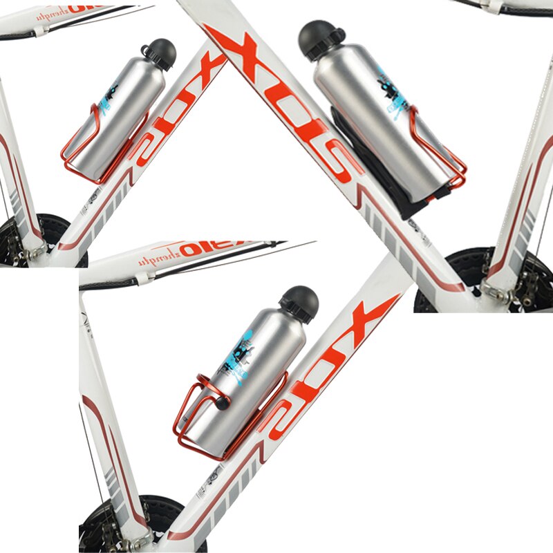 Cykel flaskhållare dryck cykel kit reparation ridhållare vatten berg högelastisk trumma legering fäste vattenkokare cykelhållare