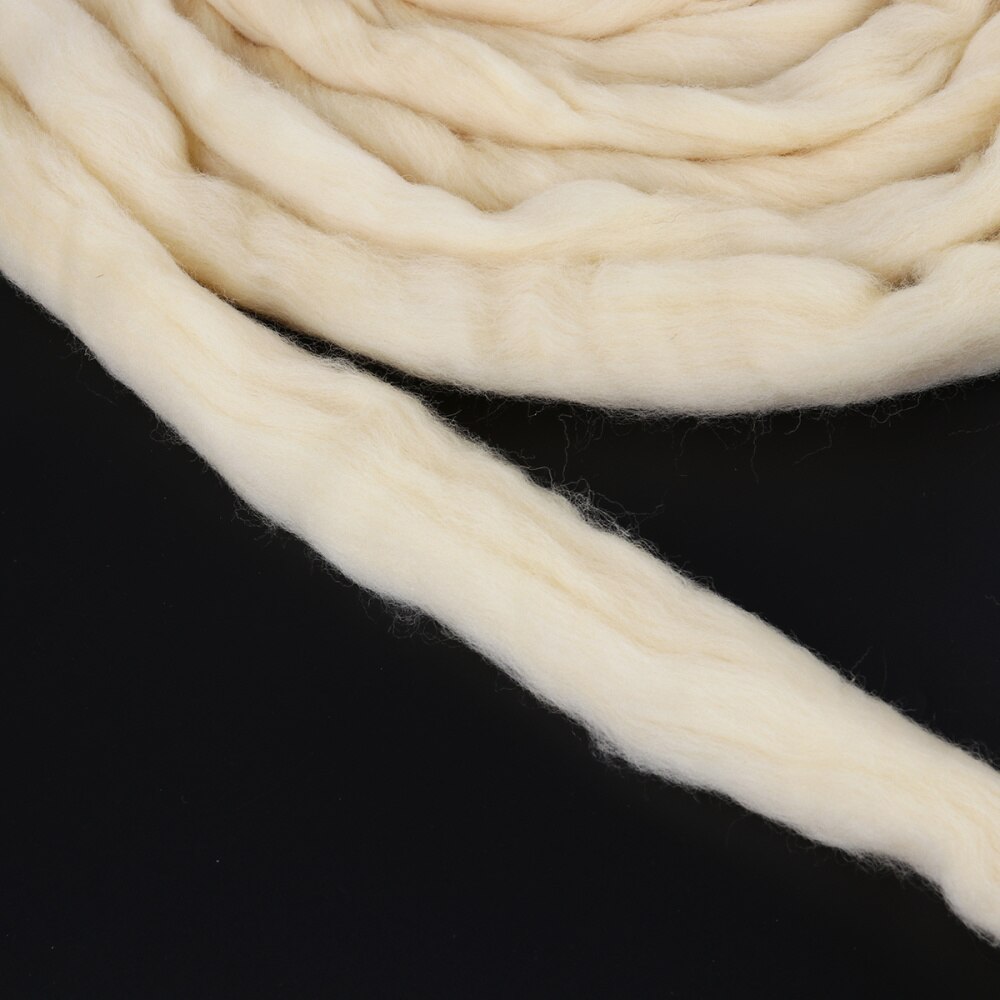 Natuurlijke Zwervende Wol Roving Fiber Spin Vilt Ambachten Naaldvilten 200G (Galatea)