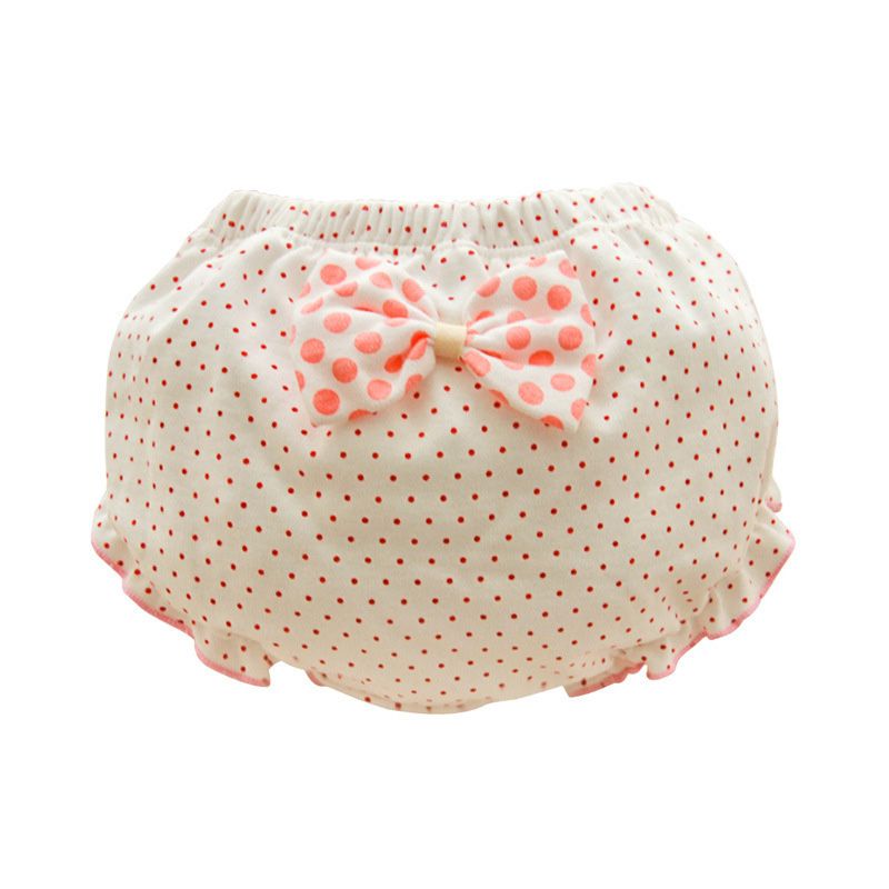 Enfant en bas âge bébé filles sous-vêtements en coton culotte infantile mignon grand Bow Shorts pour enfants caleçons 11: D / 4Y