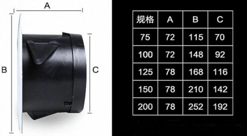 Ducted Heater Aircon Ceiling Outlet Vent ventilation 75mm Installation diameter