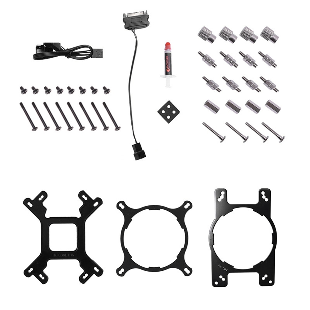 CPU Water Cooler 120mm 4 Pin Integrated Radiator Heatsink Quiet 