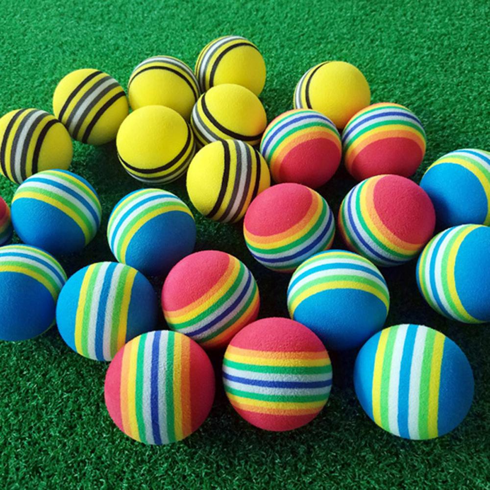 Pelotas de Golf de goma EVA para interior, accesorio de pelota de Golf suave, 10 Uds.