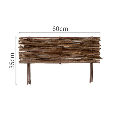 outdoor decor handcrafted wicker fence: A