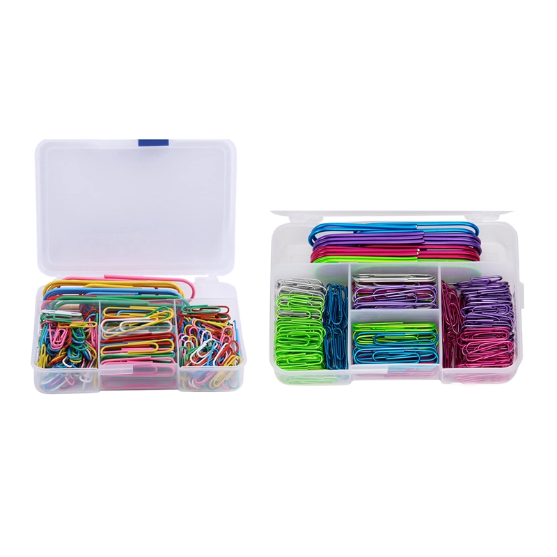 250 Pcs Papier Clips Met Plastic Doos Gecoat Grote Paperclips Paperclips Geweldig Voor Kantoor School Document Organiseren