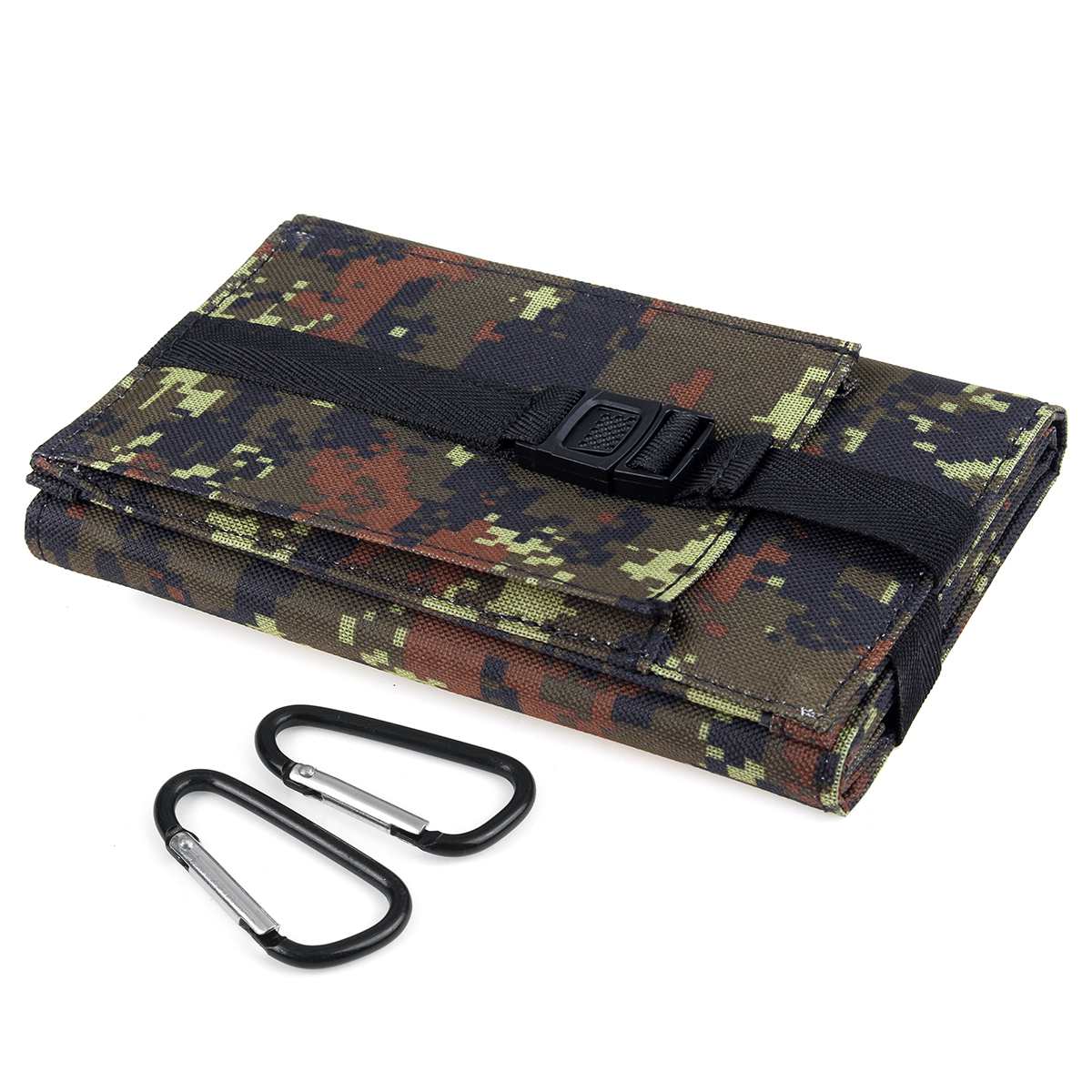 Panel Solar plegable de 100W, cargador de células solares, batería de 5V, USB, portátil, para teléfono inteligente, acampada, al aire libre