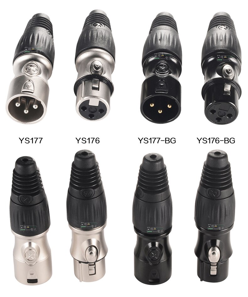 YONGSHENG YS176 YS177 YS136N YS137N YS164 YS165 YS186 YS187 Cannon male/female plug microphone line audio balance XLR